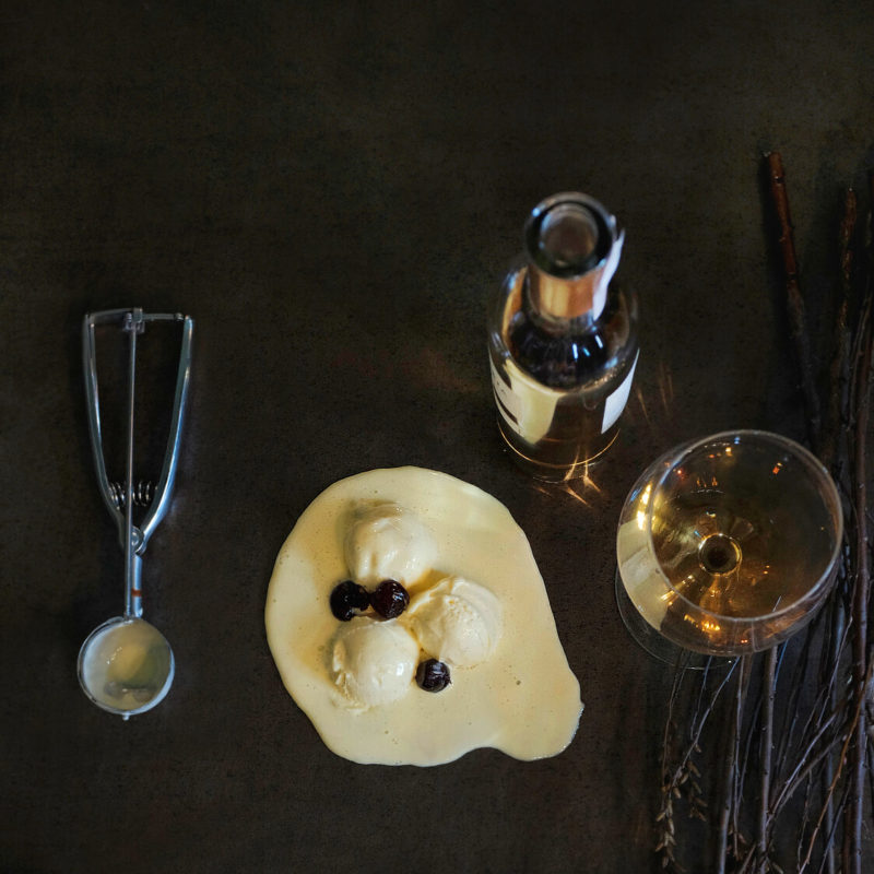 spagnola con crema di amarene
